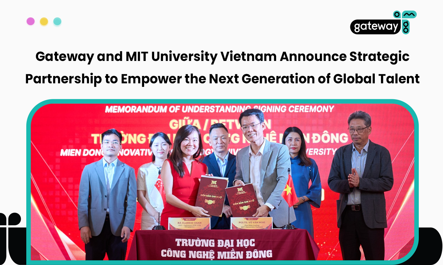Gateway and MIT University Vietnam's Strategic Partnership